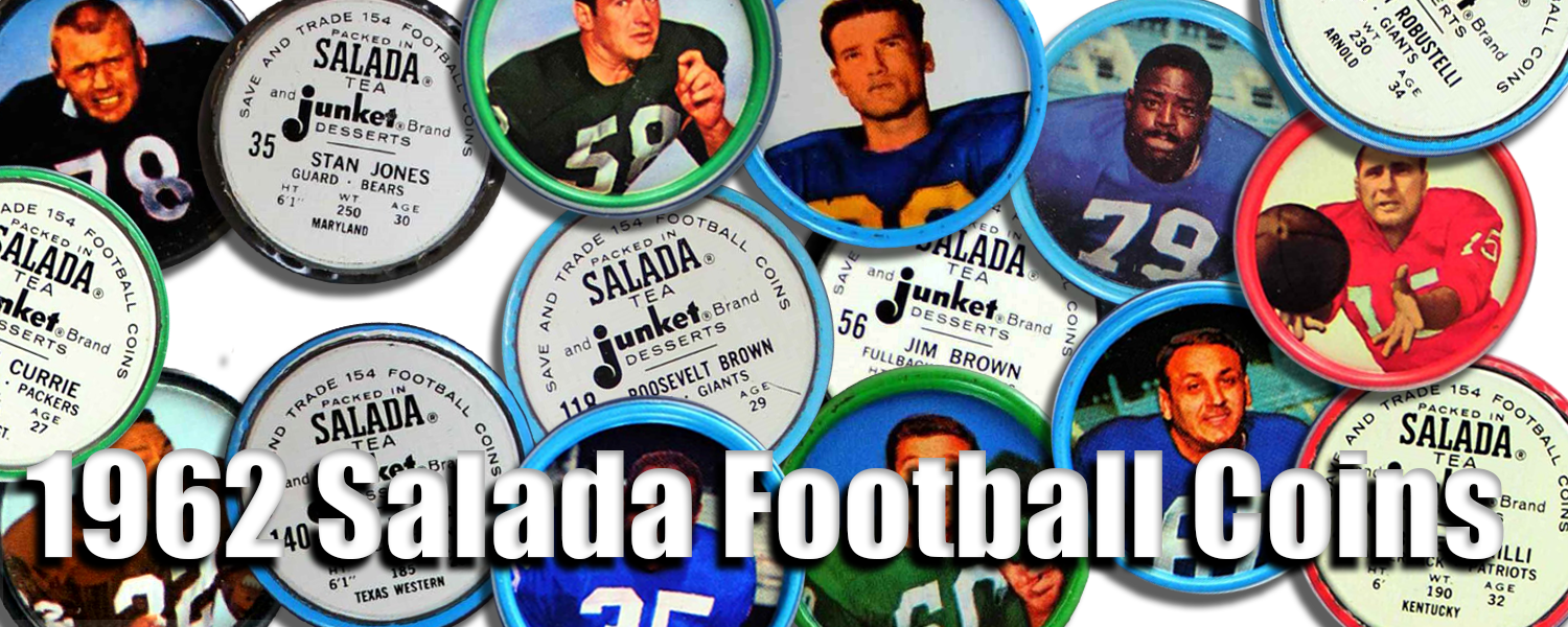 1962 Salada Football Coins 